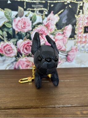 Black French Bulldog Keychain